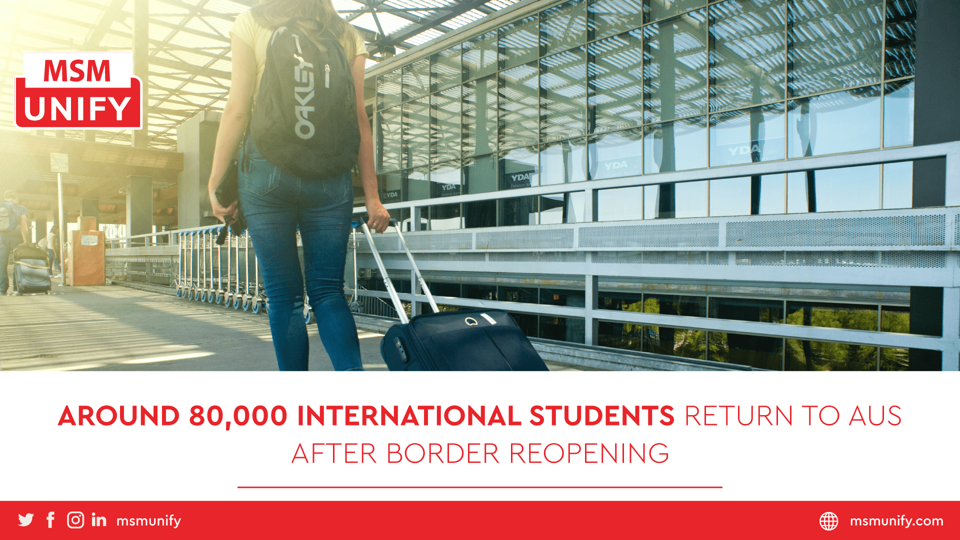 MSM Unify Around 80000 International Students return to Australia after border reopening min