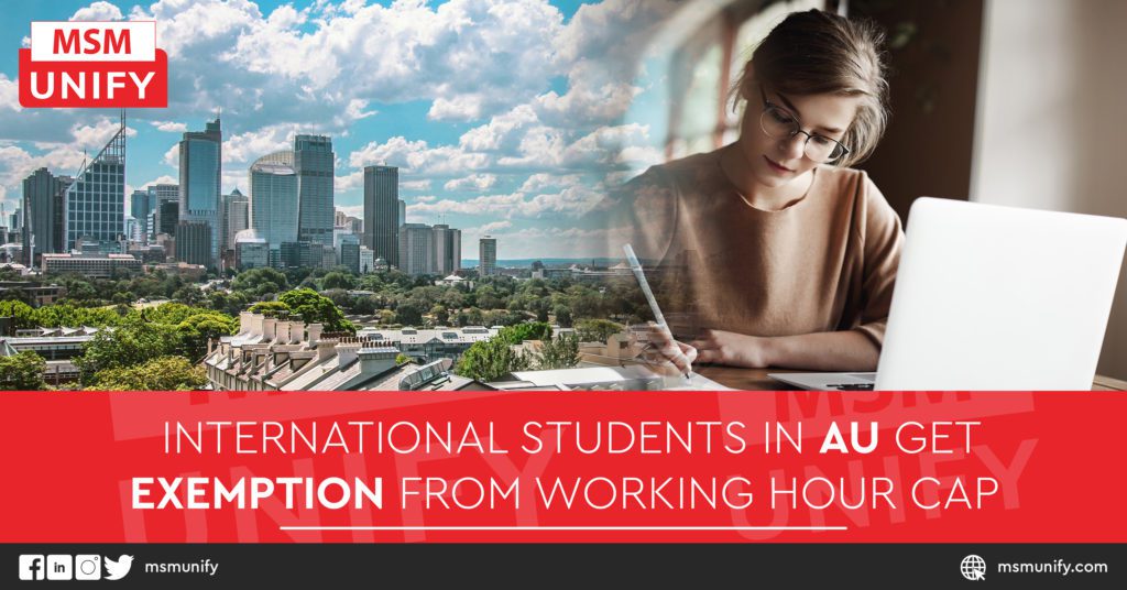 International Students in AU Get Exemption From Working Hour Cap