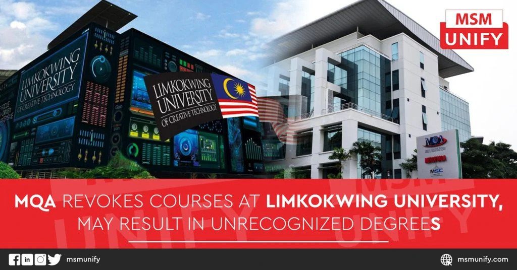 MQA Revokes Courses at LimKokWing University, May Result in Unrecognized Degrees