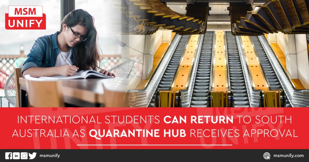 International Students Can Return to South Australia As Quarantine Hub Receives Approval