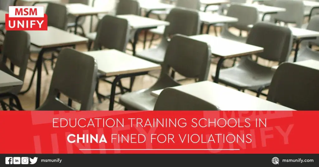 Education Training Schools in China Fined for Violations