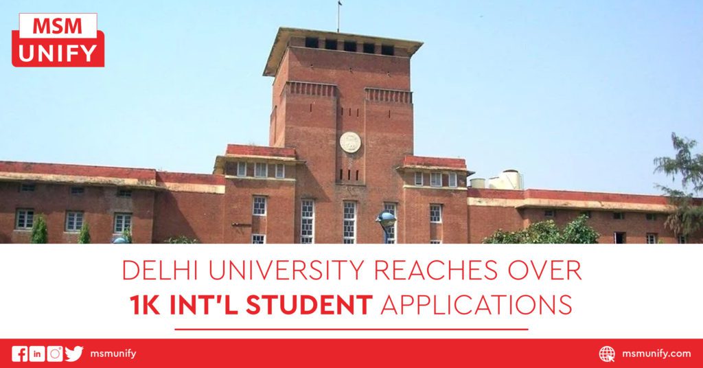 Delhi University Reaches Over 1K Int’l Student Applications