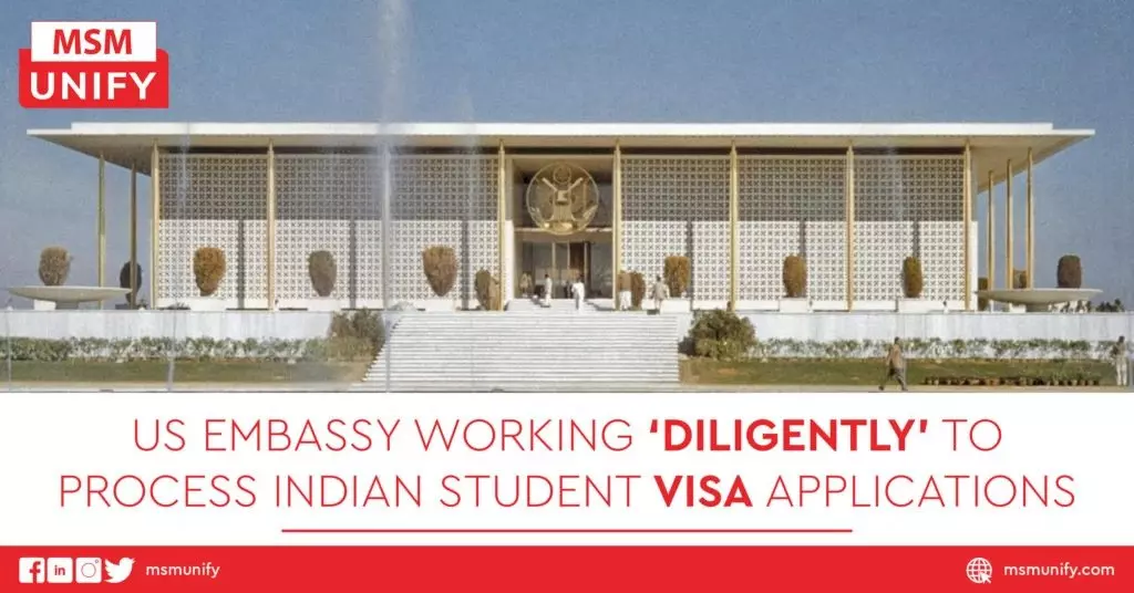 US Embassy Working ‘Diligently To Process Indian Student Visa Applications