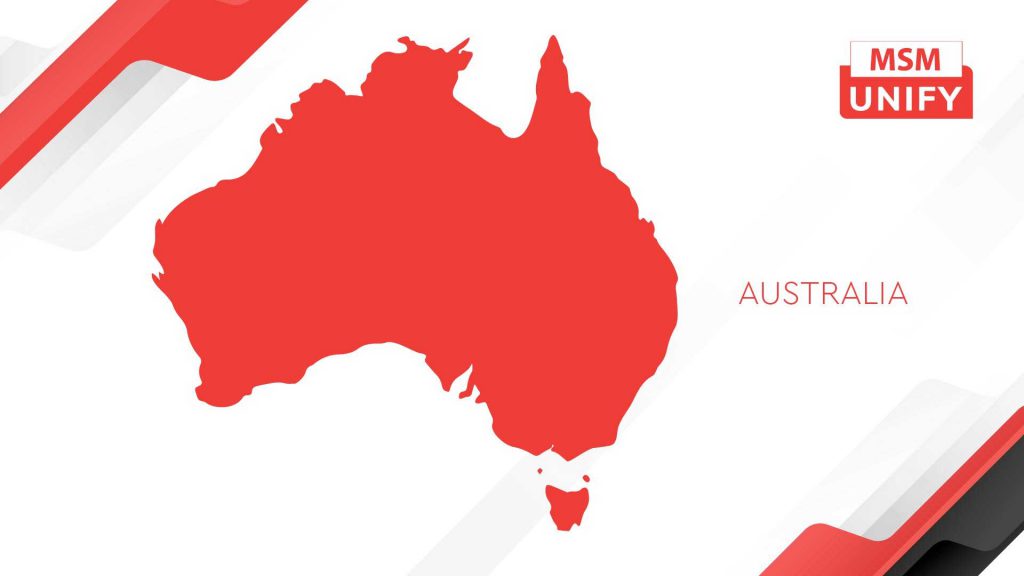 Australia map MSM Unify