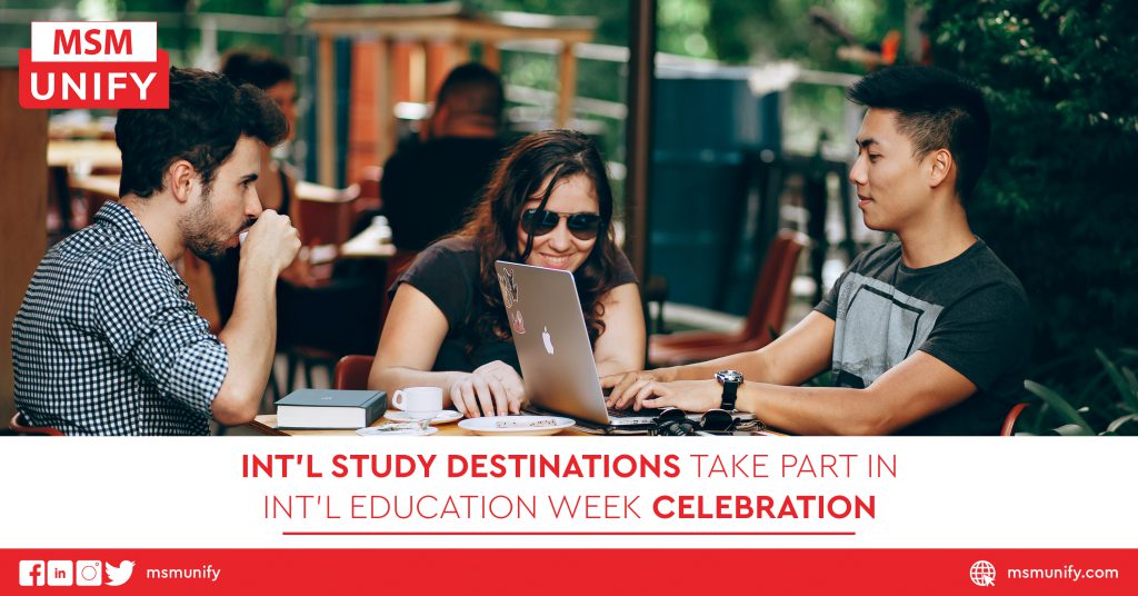 Int’l Study Destinations Take Part in Int’l Education Week Celebration
