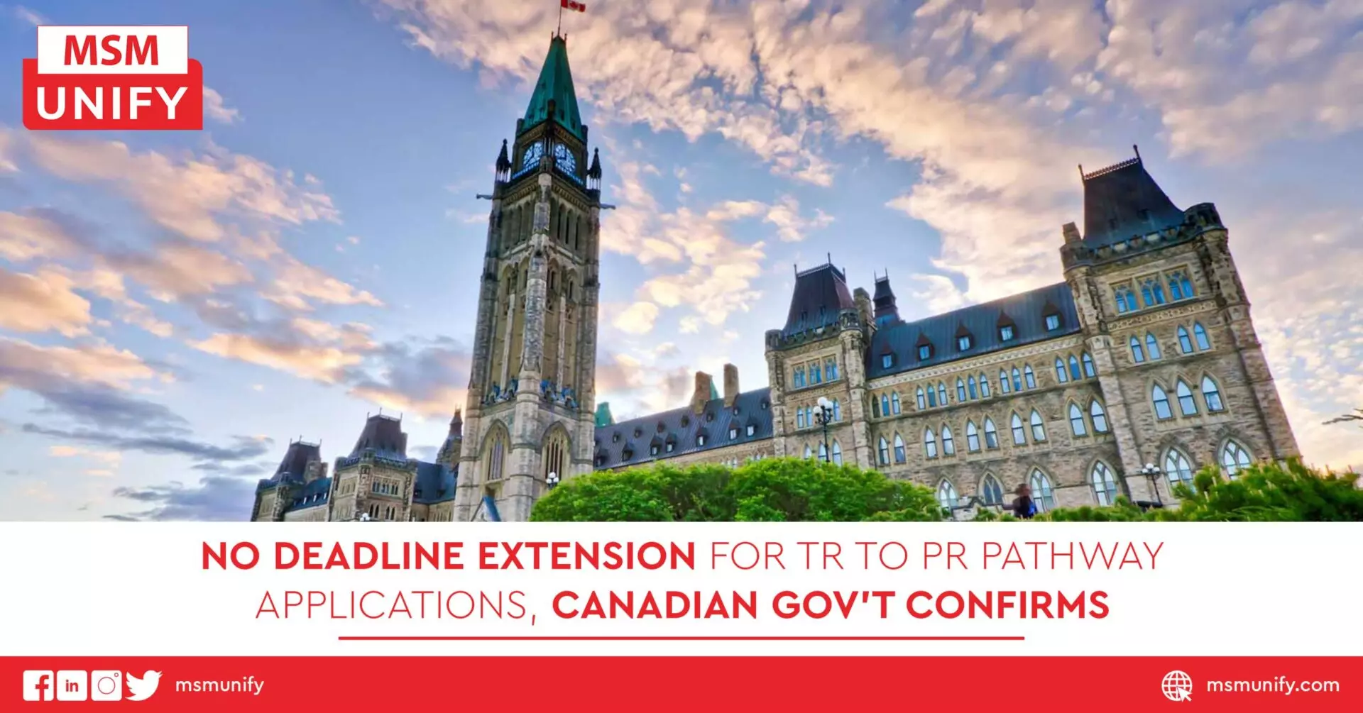 No Deadline Extension for TR to PR Pathway Applications Canadian Govt Confirms scaled 1