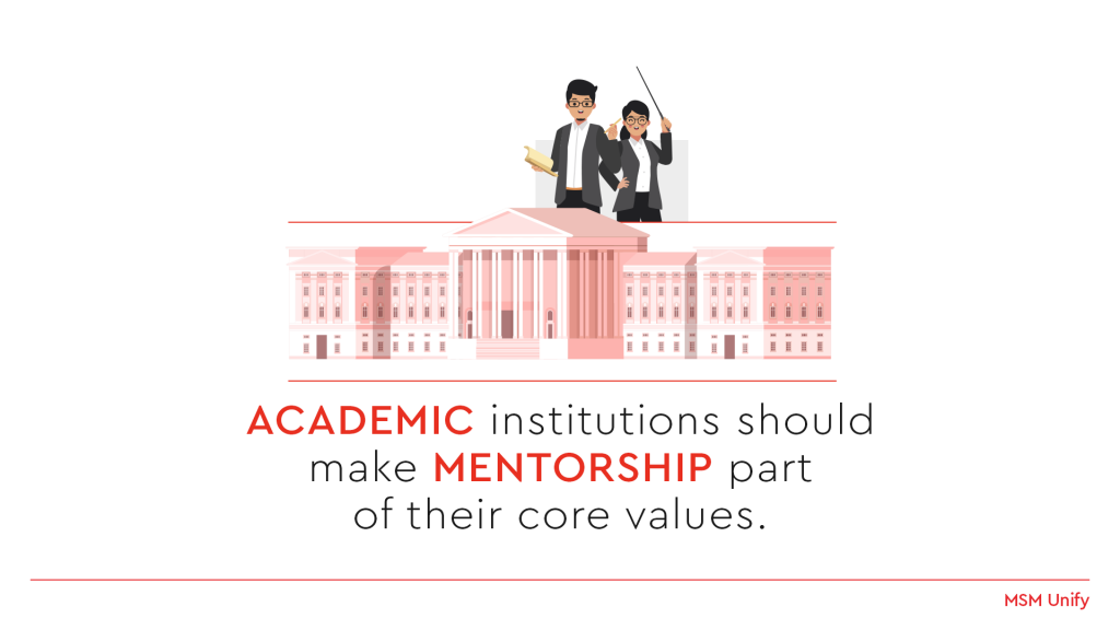 Academic institutions should make mentorship part