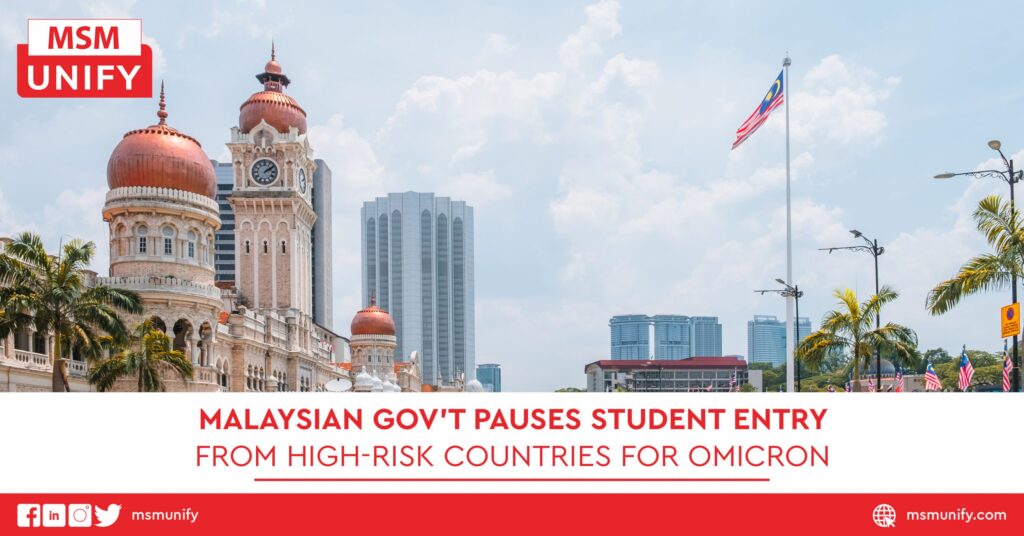 Malaysian Gov’t Pauses Student Entry From High-Risk Countries for Omicron