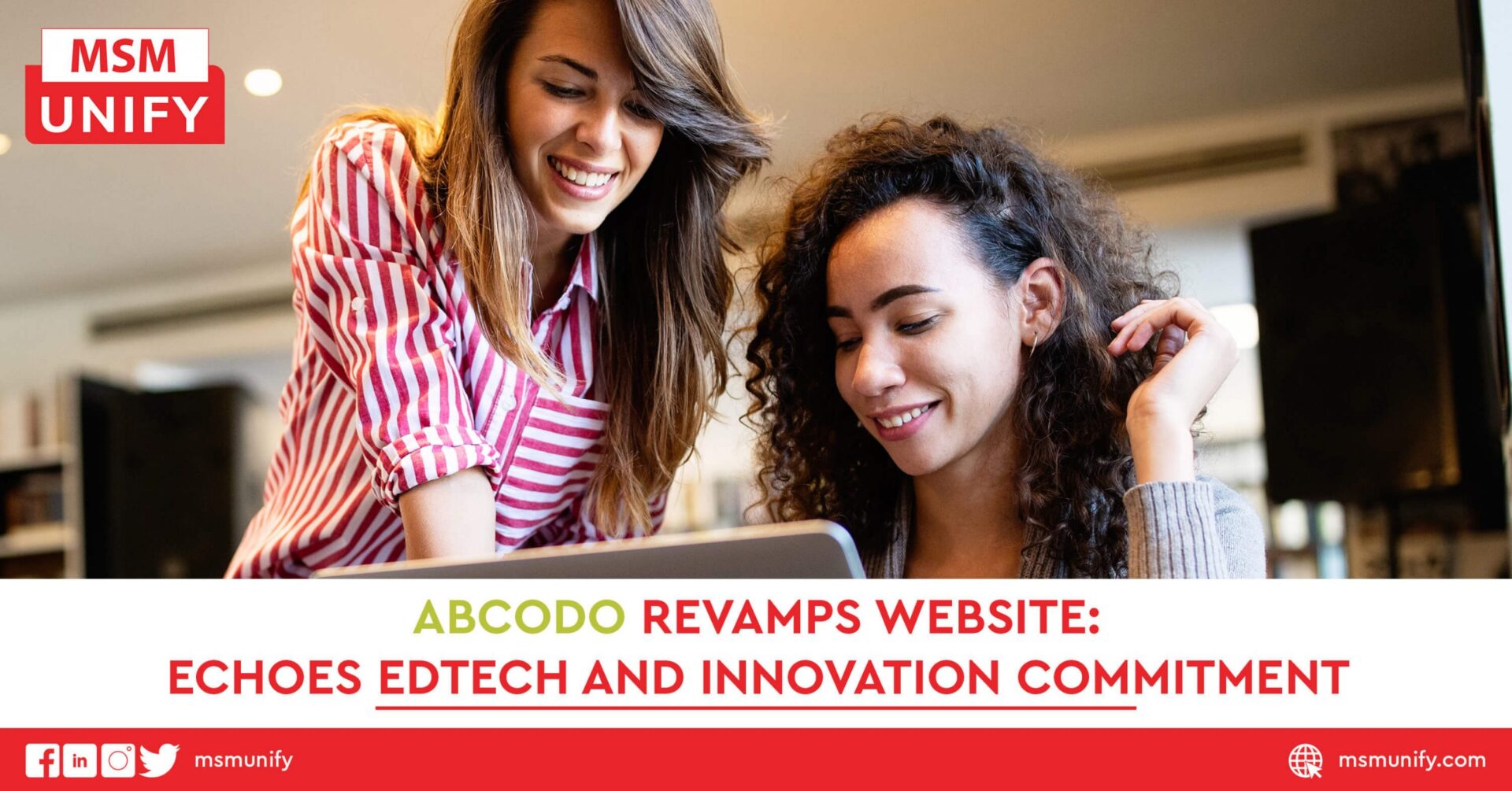 Abcodo Revamps Website Echoes EdTech and Innovation Commitment scaled 1