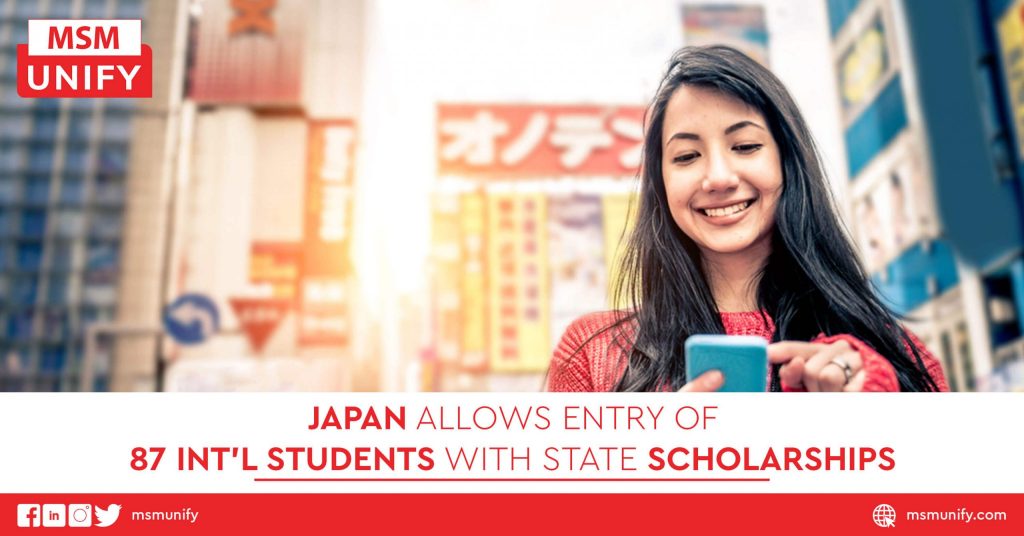 Japan Allows Entry of 87 Int’l Students With State Scholarships
