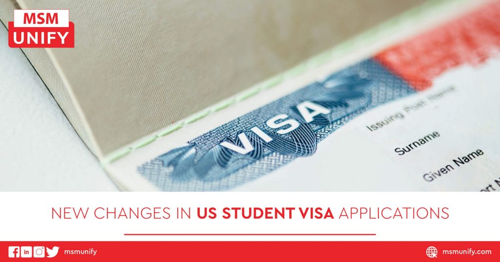 New Changes in US Student Visa Applications