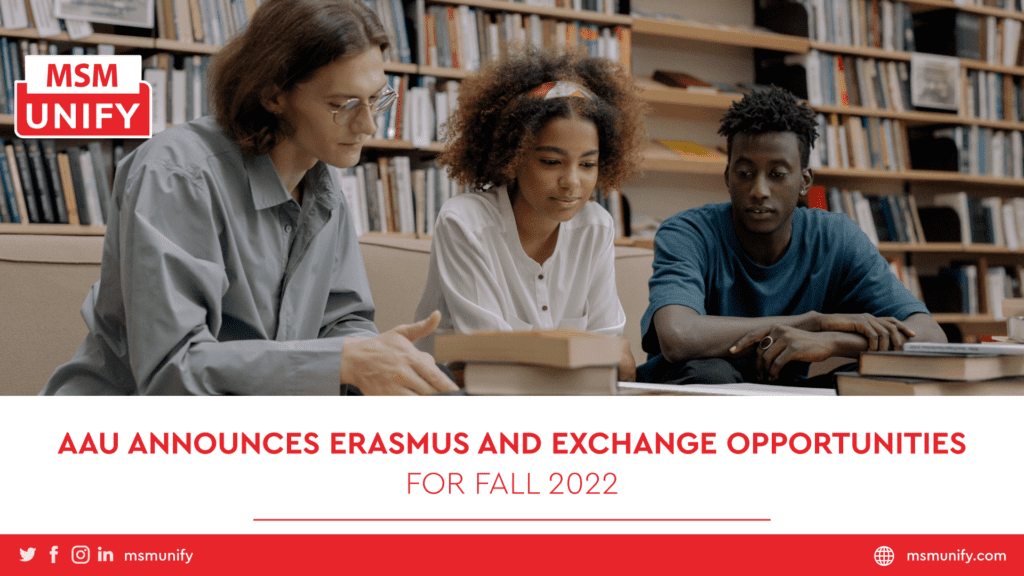 AAU Announces Erasmus and Exchange Opportunities for Fall 2022