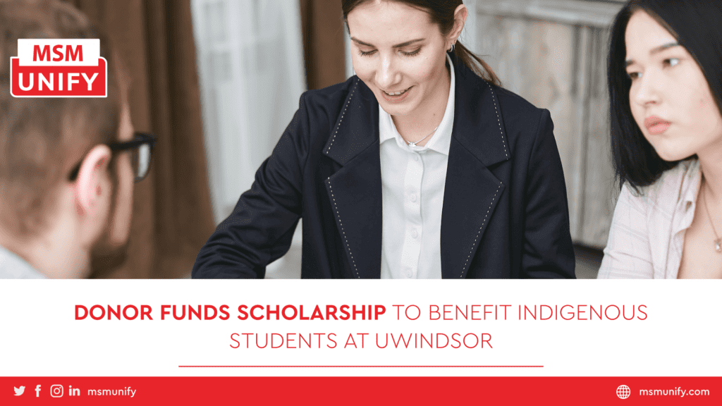Donor Funds Scholarship To Benefit Indigenous Students at UWindsor