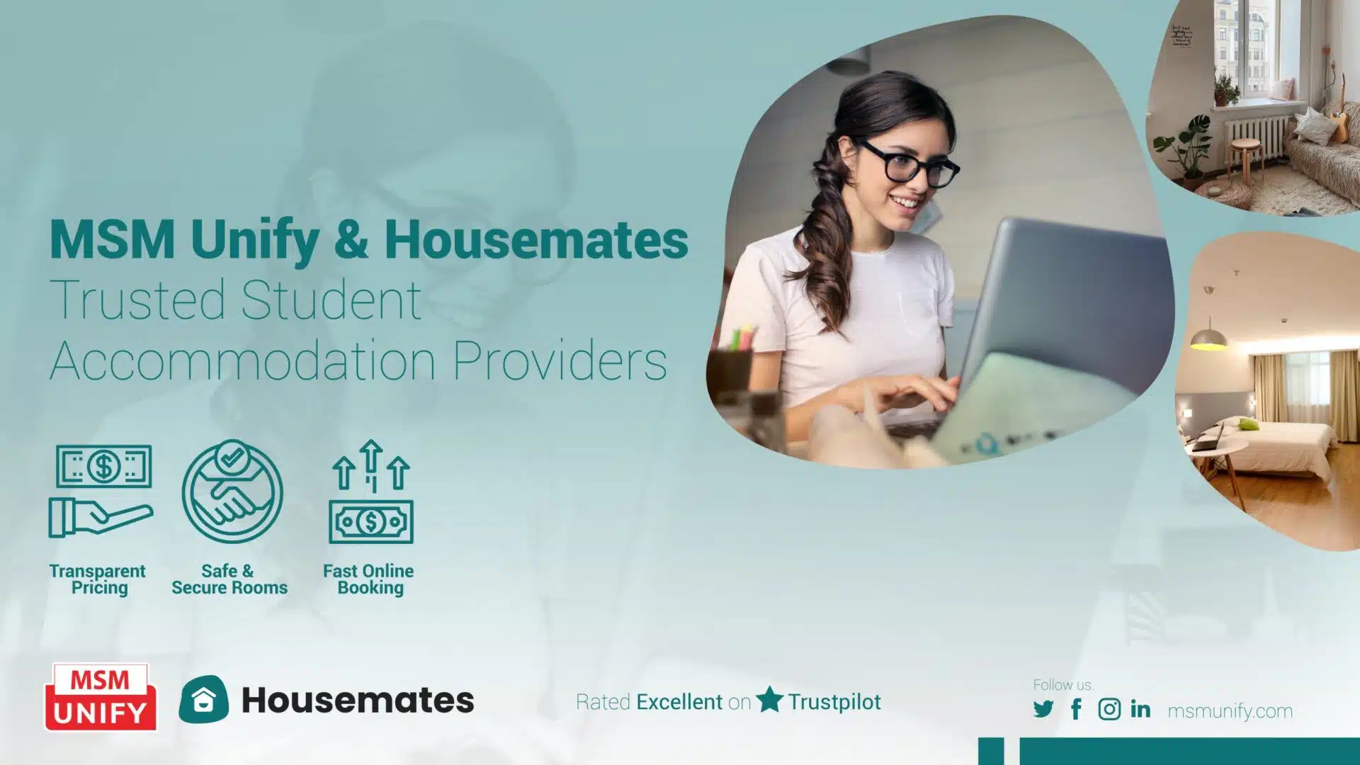 MSM Unify and Housemates Partnership Offers Quick Secure and Affordable Student Accommodations in the UK scaled 1