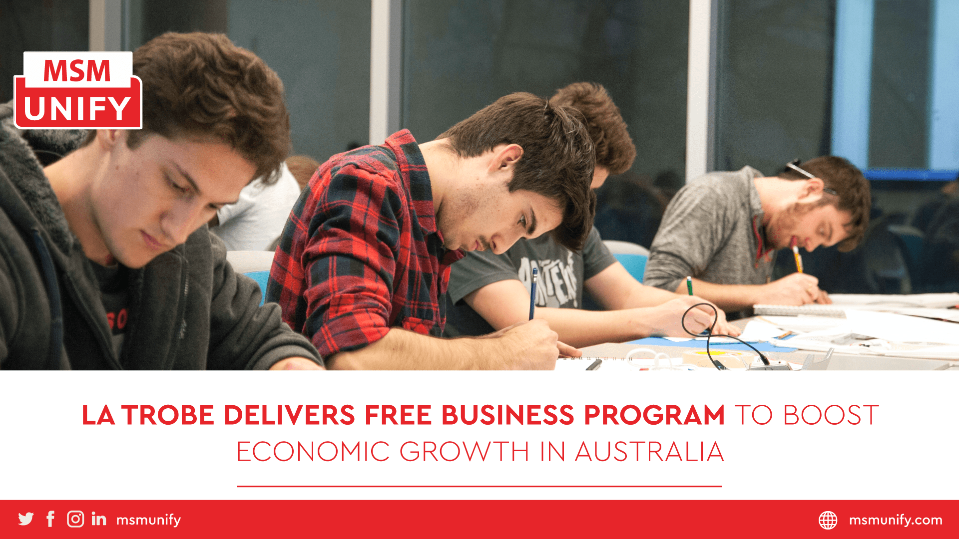MSM Unify La Trobe Delivers Free Business Program to Boost Economic Growth in Australia min
