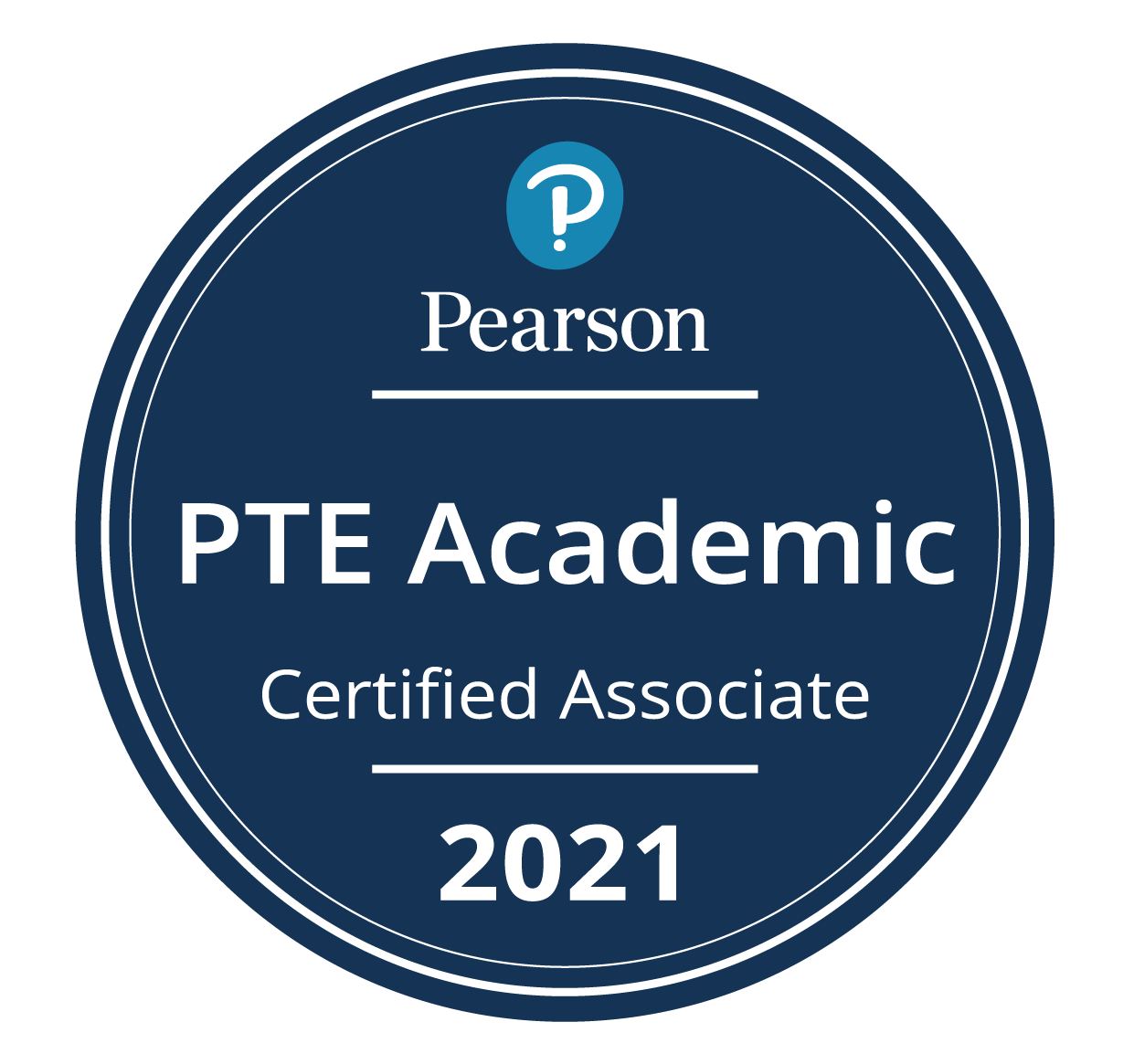PTE Academic Certified Associate Badge 2021