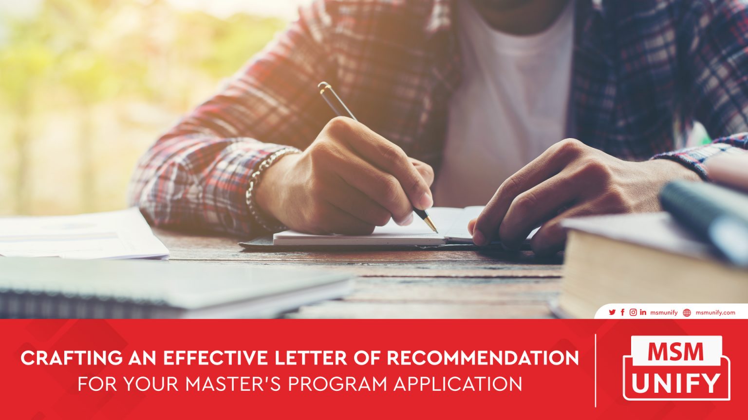 how to write letter of recommendation for masters like a pro